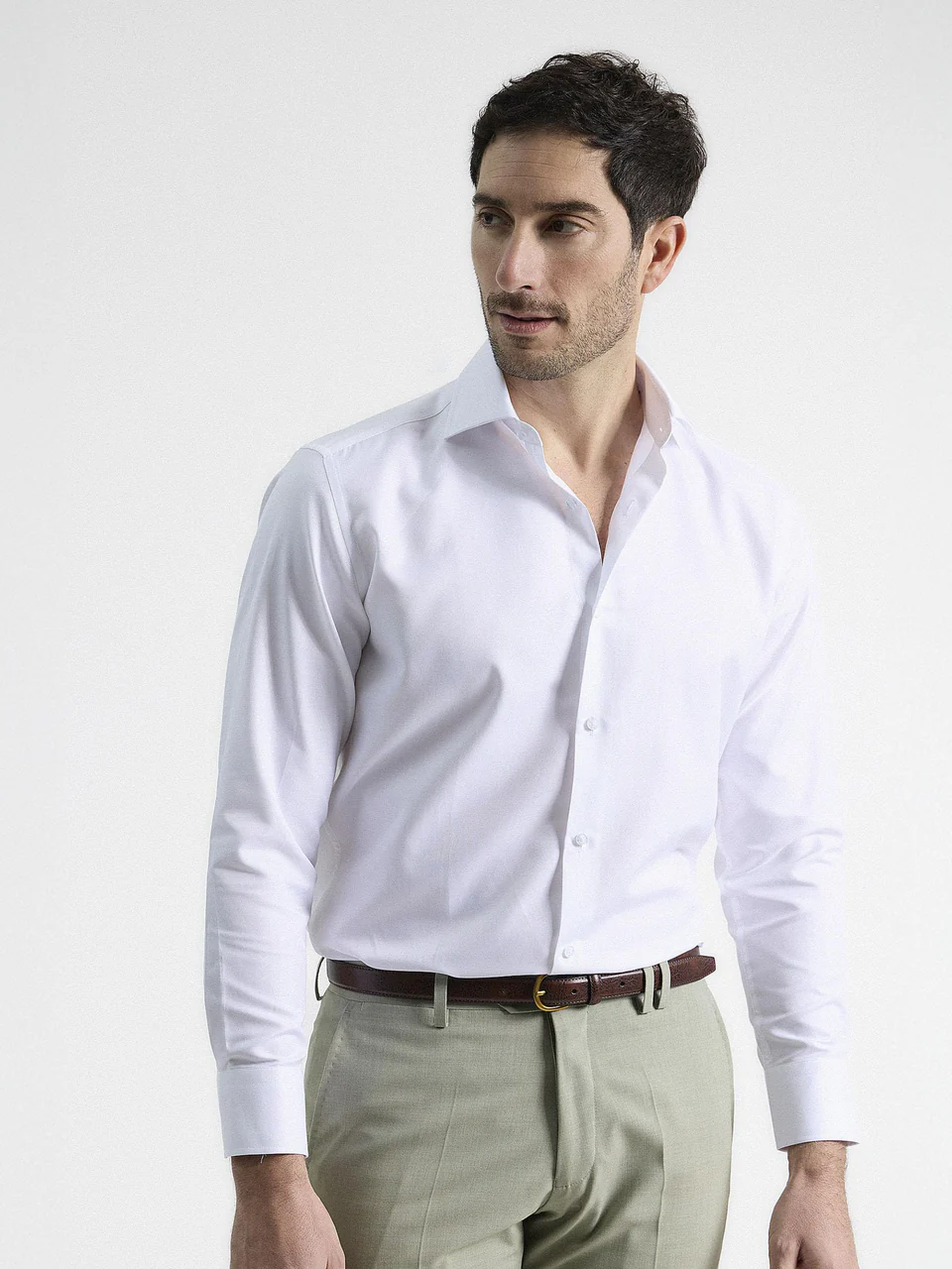 1-original_3bee4749-5bec-4294-be63-8f1ee5b389bf.webp PuroEgo camisa vestir Twill blanca - Imagen 1
