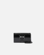 Pinko bolso patent brid buckle wallet negro
