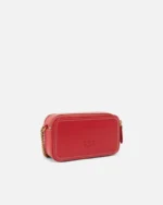 Pinko bolso bandolero rojo pequeño con logotipo love birds en relieve - Imagen 2