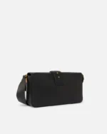 Pinko bolso hombro desestructurado piel love bag negro - Imagen 2