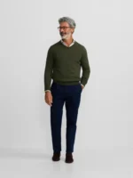 Silbon jersey cuello pico verde - Imagen 3