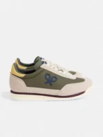 Silbon zapatilla vintage verde beige