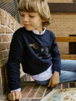 Silbon jersey kids dog azul