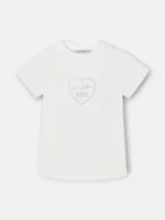 Silbon camiseta woman roll out corazon tachas blanca - Imagen 5
