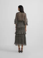 Silbon blusa volantes estampado negro - Imagen 6