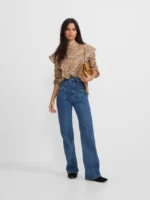Silbon pantalon recto detalle hebillas denim
