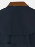 Silbon parka larga encerada azul marino - Imagen 7