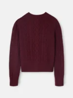 Silbon cardigan punto ochos burdeos - Imagen 6