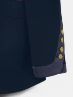 Silbon americana clasica detalles saten marino - Imagen 7