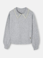 Silbon jersey cuello polo gris - Imagen 4