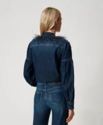 Twinset camisa vaquera con plumas - Imagen 3