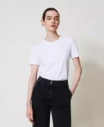 Twinset camisaeta con oval T bordado