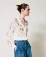Twinset cardigan de punto con estampado floral - Imagen 3