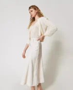 Twinset falda larga en bull de flores - Imagen 3