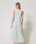 Twinset vestido largo con bordado ingles - Imagen 4
