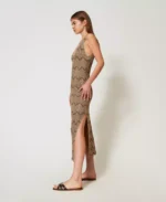 Twinset vestido midi de punto bicolor - Imagen 3
