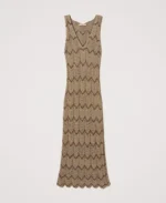 Twinset vestido midi de punto bicolor - Imagen 2