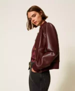 Twinset chaqueta efecto piel con botones - Imagen 2