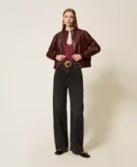 Twinset top de raso con encaje - Imagen 6