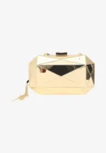 Elisabetta Franchi clutch dorado