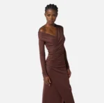 Elisabetta Franchi vestido de punto con botones joya - Imagen 5