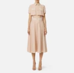 Elisabetta Franchi vestido de tejido lona y tul - Imagen 2