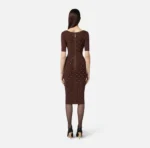 Elisabetta Franchi vestido de punto con detalles joya - Imagen 5