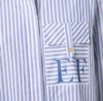 Elisabetta Franchi camisa de popelina de algodon a rayas - Imagen 5