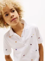Tommy Hilfiger polo blanco con logo - Imagen 2