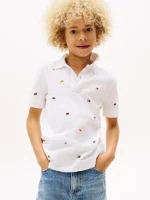 Tommy Hilfiger polo blanco con logo