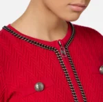 Elisabetta Franchi cardigan de mezcla de viscosa con punto espiga - Imagen 3
