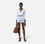 Elisabetta Franchi cardigan plisado de punto - Imagen 3