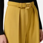 Elisabetta Franchi pantalon de crepe ligero con cinturon - Imagen 5