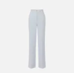 Elisabetta Franchi pantalon de crepe ligero con cinta logotipo