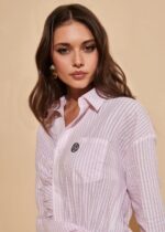 Fetiche Suances Pink Shirt Dress - Imagen 5