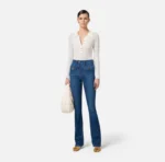 Elisabetta Franchi pantalon denim con bolsillos pequeños y detalle de lazo - Imagen 2