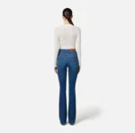 Elisabetta Franchi pantalon denim con bolsillos pequeños y detalle de lazo - Imagen 5