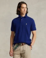 Polo Ralph Lauren iconico polo pique en azul