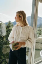 Indi&Cold camisa bordado etnico blanco