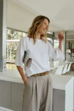 Indi&Cold pantalon vestir pinzas gris - Imagen 2