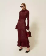 Twinset vestido largo de punto con volantes - Imagen 2