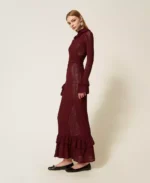 Twinset vestido largo de punto con volantes - Imagen 3