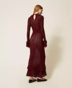 Twinset vestido largo de punto con volantes - Imagen 4