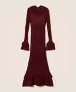 Twinset vestido largo de punto con volantes - Imagen 6