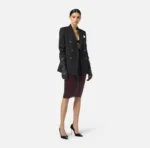 Elisabetta Franchi falda de punto ligero con drapeados - Imagen 2