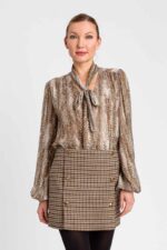 Twinset camisa animal print
