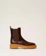 Twinset botines Chelsea de piel