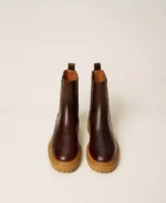 Twinset botines Chelsea de piel - Imagen 4