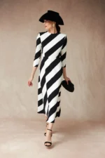 Coosy vestido Izotz blanco/negro - Imagen 3