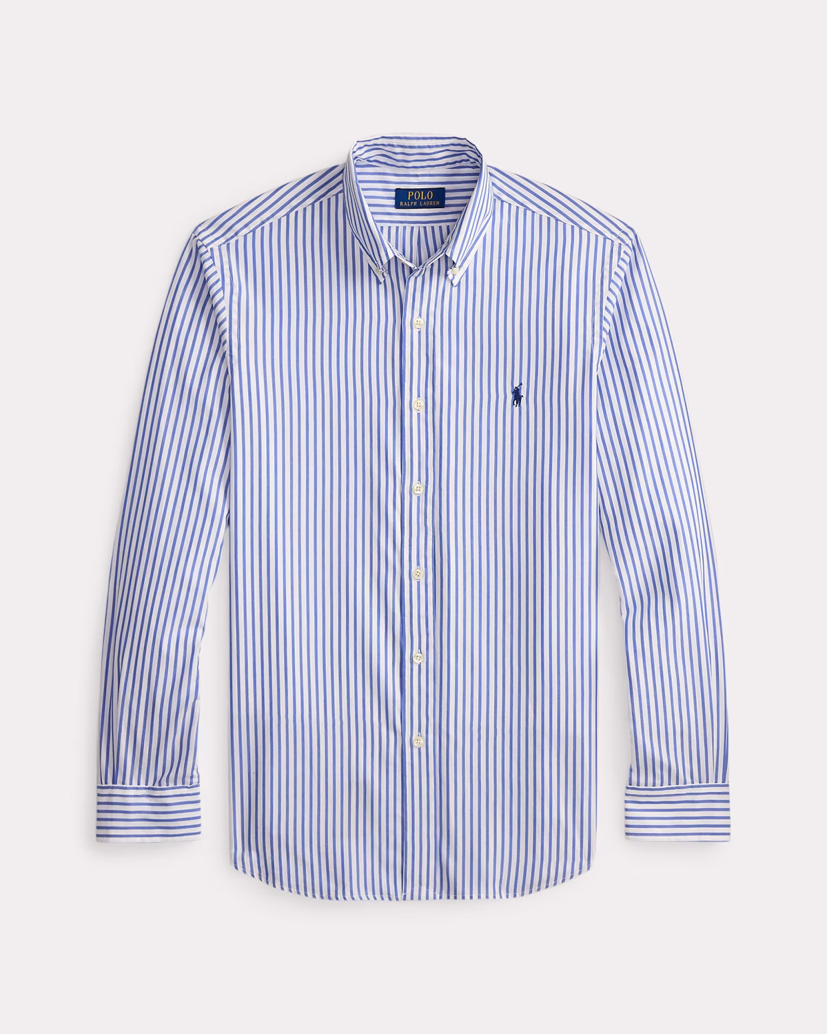 Polo Ralph Lauren camisa de popelina a rayas azul - Imagen 3